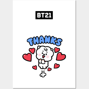 bt21 bts exclusive design 9 Posters and Art